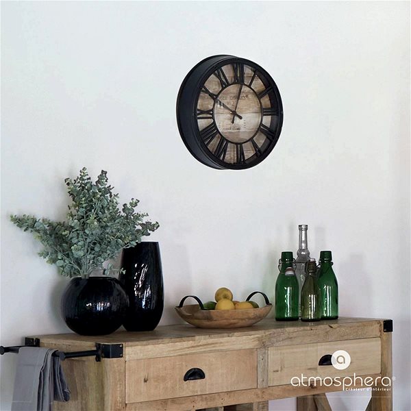 Wall Clock Atmosphera Wall Clock Vintage 39 cm, Roman numerals ...