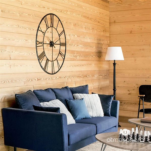 Wall Clock Atmosphera Wall Clock VINTAGE, metal, 96 cm ...