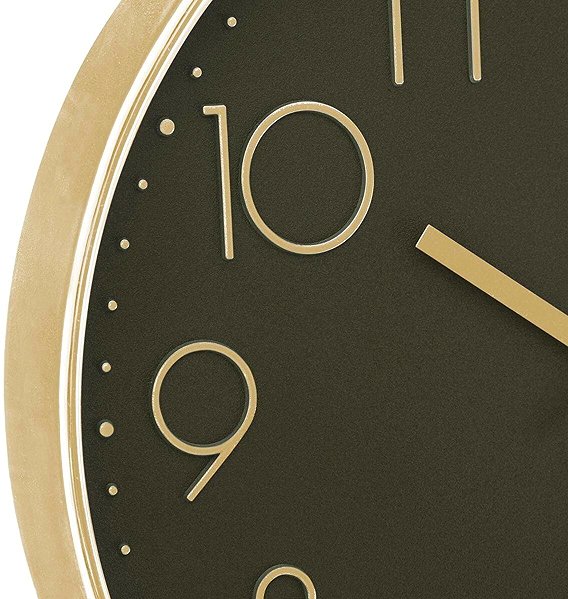 Wall Clock Atmosphera Wall clock with silent mechanism, green, 30 cm ...