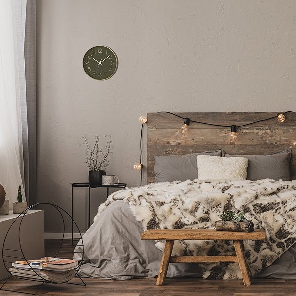 Wall Clock Atmosphera Wall clock with silent mechanism, green, 30 cm ...