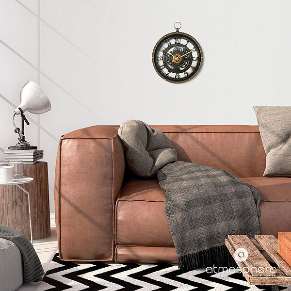 Wall Clock Atmosphera MECA wall clock with visible mechanism, 27 cm ...