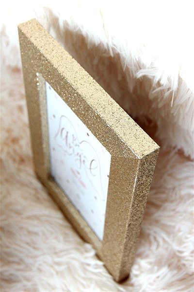 Photo Frame Atmosphera Photo frame 10 × 15 cm, rectangular, gold ...
