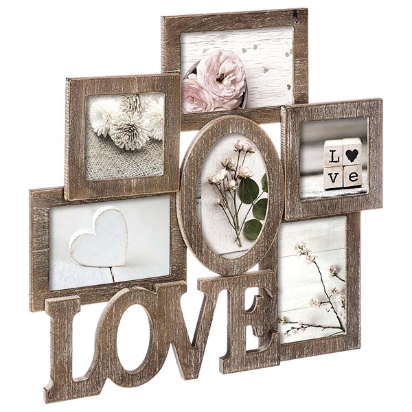 Photo Frame Atmosphera Wall photo frame, brown ...