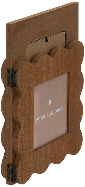 Photo Frame Atmosphera Standing photo frame BRIANA, 3 photos, ruffle pattern, 50,7 × 21,7 cm ...