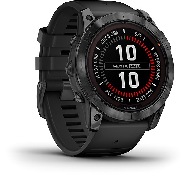 Smart Watch Garmin Fenix 7X Pro Gray/Black Band ...
