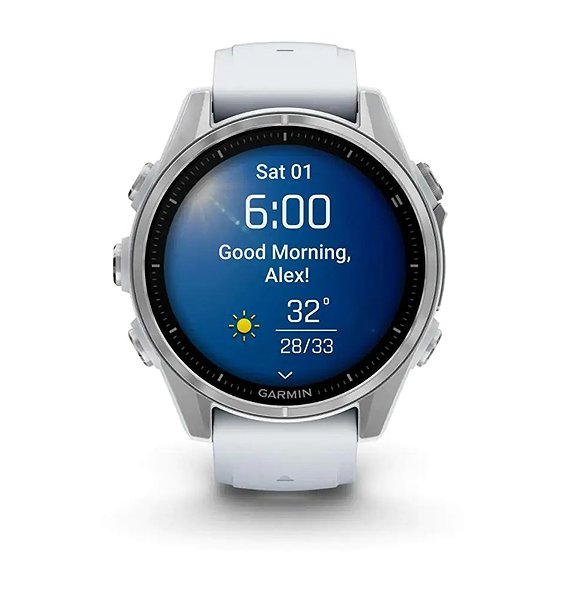 Smart Watch Garmin Fenix 8 43mm AMOLED Silver/Whitestone Band ...