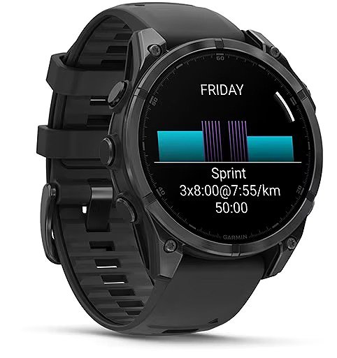 Smart Watch Garmin Fenix 8 51mm AMOLED Slate Gray Steel/Black Band ...