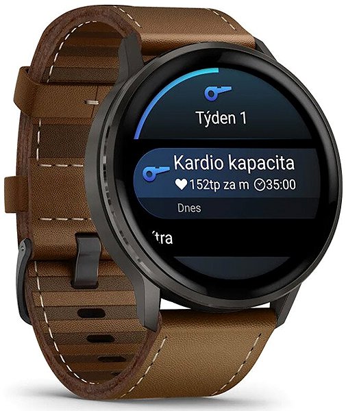 Smart Watch Garmin Venu 4 45mm Slate/Leather Band ...