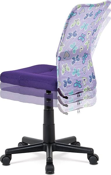 Children’s Desk Chair HOMEPRO Lacey Purple Features/technology