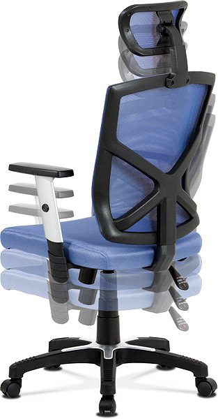 Office Chair AUTRONIC Kokomo Black/Blue ...