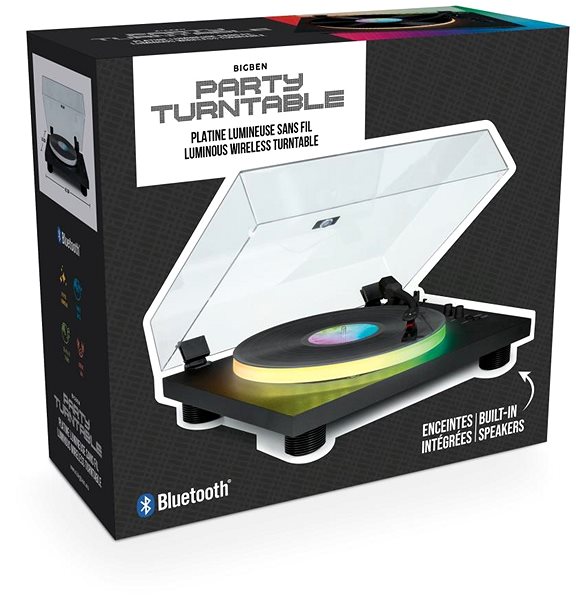 Bigben PARTYBTTDLIGHT turntable.