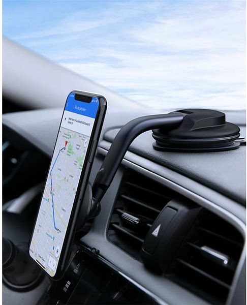 Držiak na mobil Aukey Phone Holder for Car 360 Degrees, Phone Mount HD C49 Lifestyle