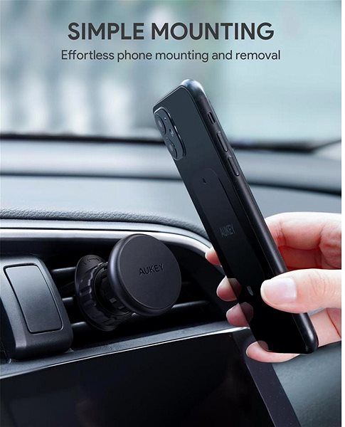 Phone Holder Aukey Phone Holder for Car HD C74 Super Magnetic Mount Features/technology