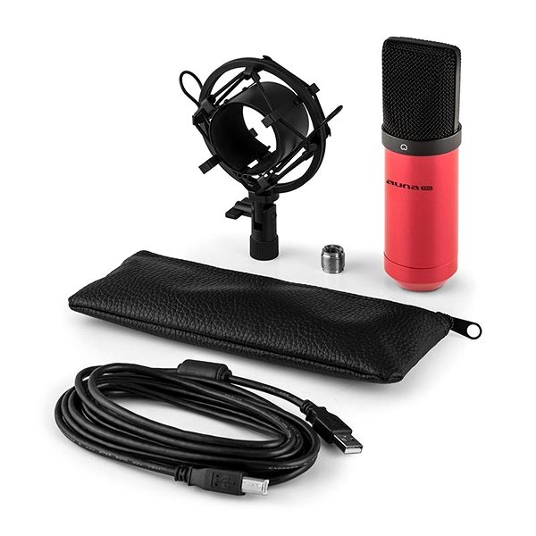 Microphone Auna Pro MIC-900RD Package content