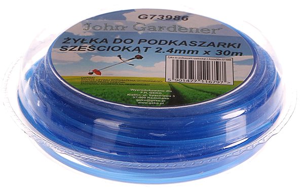 Žacia struna GEKO Struna do kosačky modrá, 2,4 mm, 30 m, hviezdicový profil, nylon ...