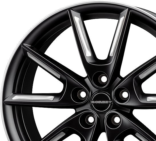 Alu kolo Borbet LX18 Black Silver 8x18 5x112 ET44 ...