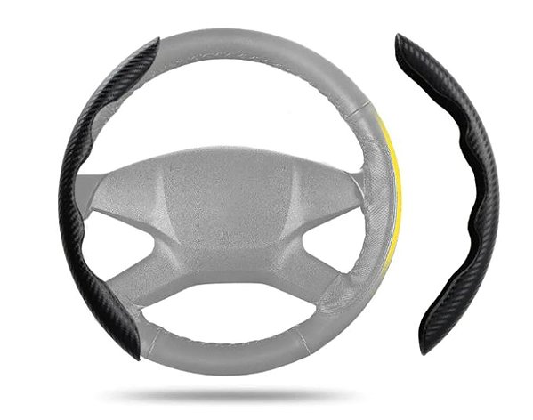 PREXIM anti-slip suede steering wheel cover, red.