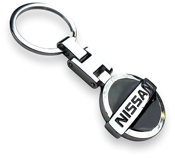 Klíčenka Mjakes kulatá klíčenka přívěsek pro vozy NISSAN ...
