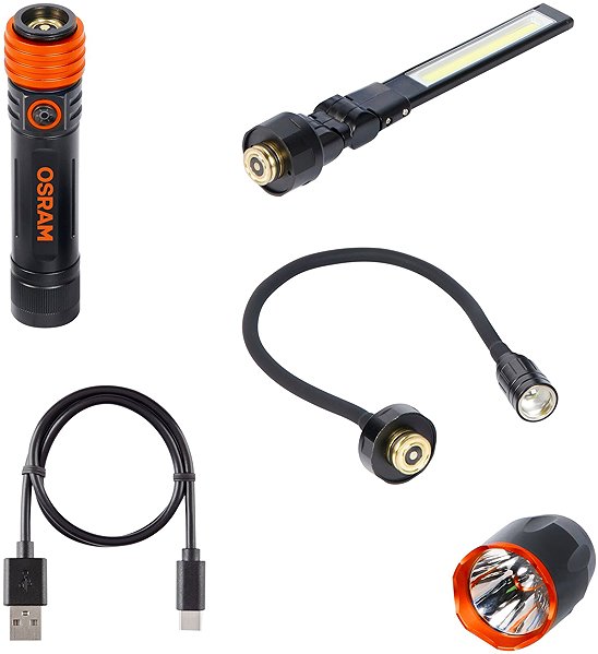 LED flashlight OSRAM LEDinspect® 3-IN-1 Inspection Light Kit LEDIL417 .