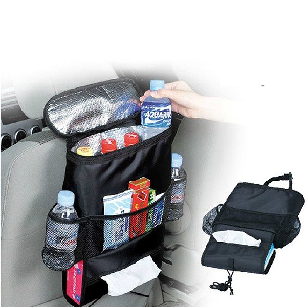 Car organizer PREXIM front seat organizer with thermal insulation pocket .