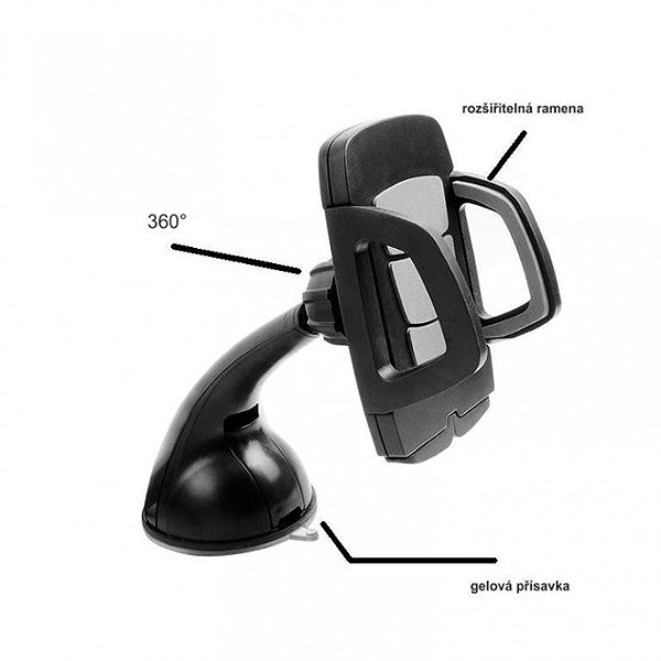 Phone holder PREXIM Mobile phone holder red and black ...