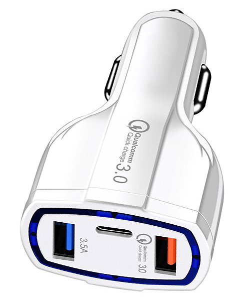 Car Charger PREXIM adapter 3in1 12/24 ...