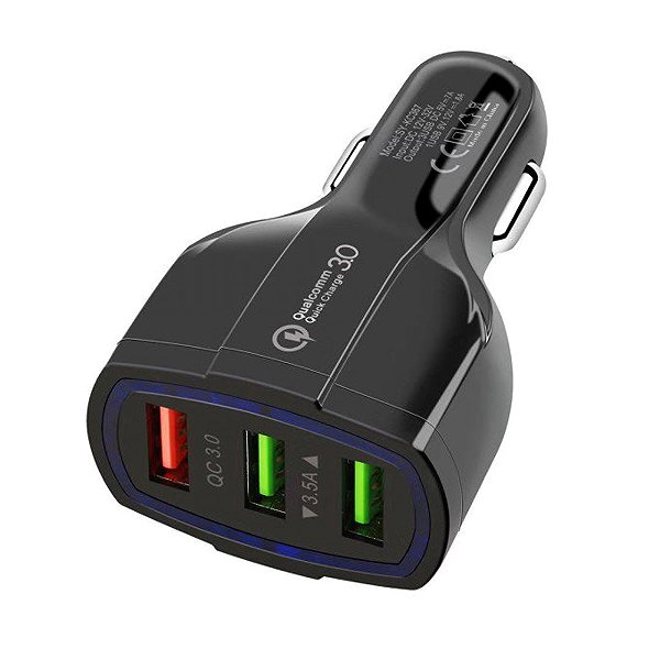Car Charger PREXIM adapter 3USB A 12/24 ...