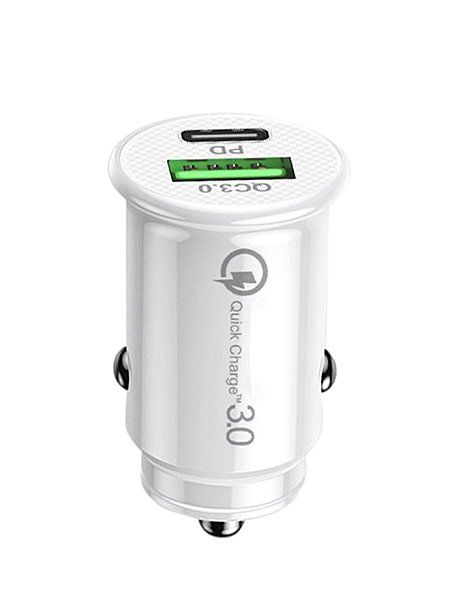 Car Charger PREXIM adapter QC3,0 + type C 12/24V ...