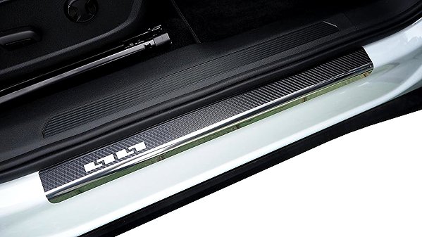 Autó küszöbvédők Alufrost küszöbvédő - rozsdamentes acél+karbon, Volkswagen ID.5 ...