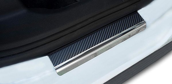 Prahové lišty na auto Alufrost Kryty prahov – nehrdzavejúca oceľ + karbón Volkswagen ID.4 ...
