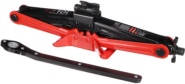 Emelő SIXTOL SX SCISSOR JACK FORK Ollós emelő racsnival, 2 t ...