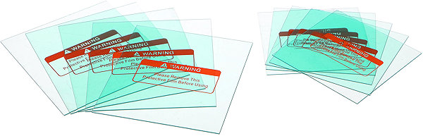 Glass Screen Protector SIXTOL Protective glass for welding hood Welding Mask Pro View, 10 pcs ...