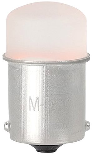 LED autóizzó M-Tech BA15s R5W 12V, 9LED, 5mm, piros, 2db ...