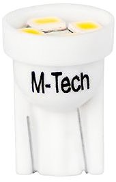 LED autožiarovka M-Tech W5W W2.1x9.5d 4 LED biele 2 ks, LB017W ...
