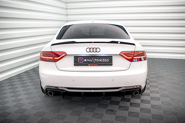 Spoiler Maxton Design of the Audi A5 Coupe 8T Facelift 2011 - 2016 .