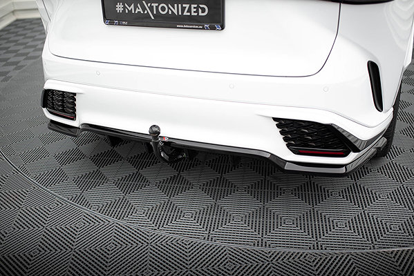 Spoiler Maxton Design Lexus RX F-Sport Mk5 2022 - , Central Rear Splitter .
