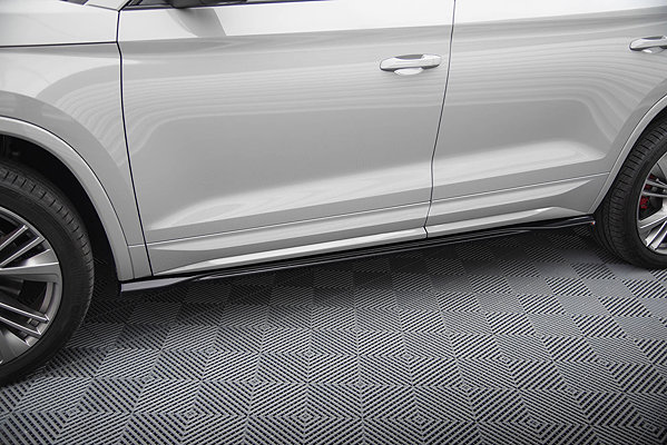 Spoiler Maxton Design Skoda Kodiaq RS Mk1 Facelift 2021 - 2023, Side Skirts Diffusers .