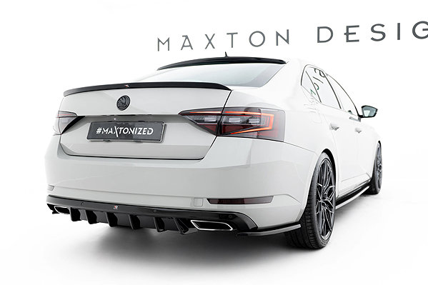Spoiler Maxton Design Skoda Superb Liftback Mk3 2015 - 2019, Skoda Superb Combi Mk3 2015 - 2019 .
