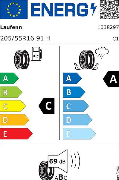 Letná pneumatika Laufenn LK12 S FIT2 205/55 R16 91H Energetický štítok