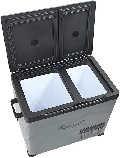Compass Silver Dual 40L Car Cool Box.