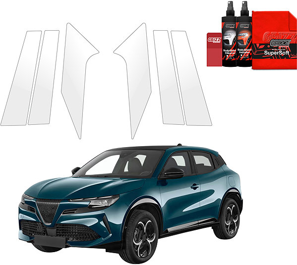 Side pillar cover GRIZZ Protective film for door pillars for Alfa Romeo Junior, 2024- , .