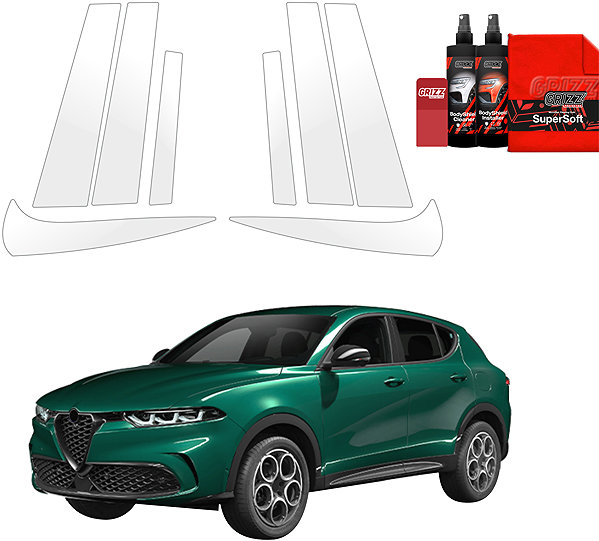 Side pillar cover GRIZZ Protective film for door pillars for Alfa Romeo Tonale, 2022- , .