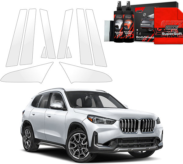Side pillar cover GRIZZ Protective film for door pillars for BMW X1, U11, 2022- , .