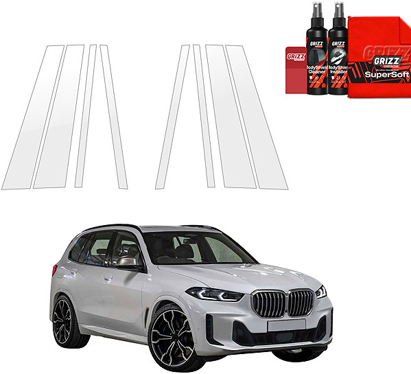 Side pillar cover GRIZZ Protective film for door pillars for BMW X5, G05, 2023- , .
