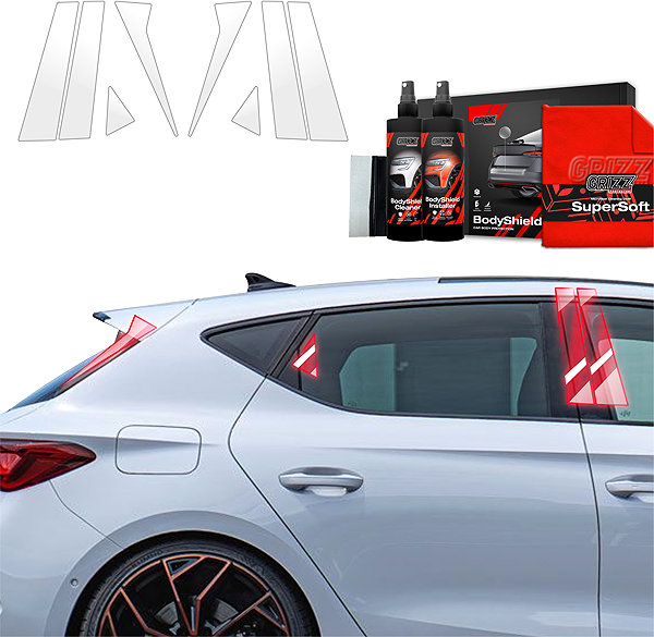 Side pillar cover GRIZZ Door pillar protection film for Cupra Leon, 2024- , Combi, Sportstourer .