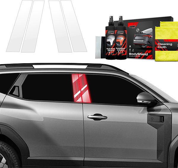 Side pillar cover GRIZZ Protective film for door pillars for Dacia Duster III, 2024- , .