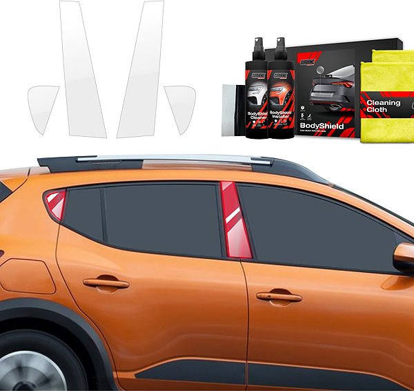 Side pillar cover GRIZZ Protective film for door pillars for Dacia Sandero III, 2021- , .