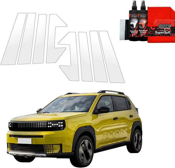 Side pillar cover GRIZZ Protective film for door pillars for Fiat Grande Panda, 2025- , .