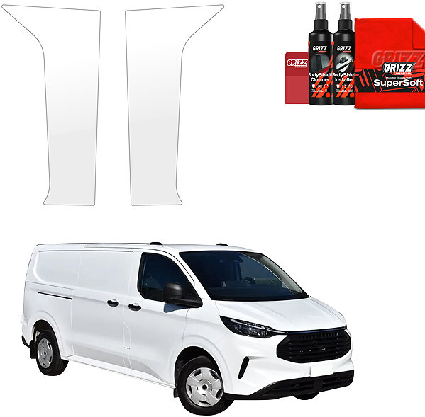 Side pillar cover GRIZZ Door pillar protection film for Ford Custom Transit II, 2023- , .