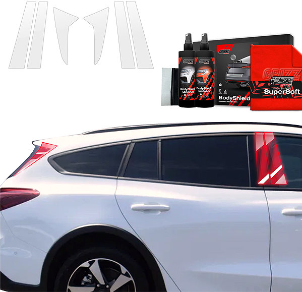 Side pillar cover GRIZZ Door pillar protector for Ford Focus, 2021- , Combi, Active X .